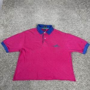 Vintage Southwest Airlines Polo Shirt Mens Medium Pink USA Jonathan Corey 90s